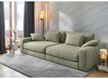 Big-Sofa JOCKENHÖFER GRUPPE "Milano XXL, B: 290 cm, Megasofa, Loungesofa", grün (salbei, grün), B:290cm T:135cm, Korpus: 100% Polyester;Kissen: 100% Polyester, Sofas, Big-Sofa, mit Zierkissen, Relaxfläche 120x240 cm, Federkern