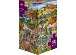 Puzzle HEYE "Country Fair, Tanck", bunt, Puzzles, KinderB:80cm H:50cm, Pappe, Motiv, Puzzle, Made in Europe, B:80cm H:50cm