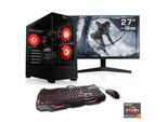 CSL Gaming-PC-Komplettsystem "AeroVision V24413", Energieeffizienz: E, schwarz, Microsoft Windows 11 Home (64 Bit), 16 GB RAM 500 GB SSD, Computer_Komplettsysteme, Gaming-PC-Komplettsystem