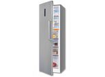 EXQUISIT Gefrierschrank "GS295-NF-H-040D", Energieeffizienz: D, silber (silberfarben), B:60cm H:185cm T:66cm, Gefrierschränke, 4*-Gefrierschrank NoFrost mit LED-Anzeige&Ice-Maker für schnelles Eis, Gefrierschrank