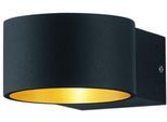 TRIO LEUCHTEN LED Wandleuchte "LACAPO", gold (schwarz, goldfarben), 1, H: 6cm, 1 Stk., Leuchten, Up and Down Beleuchtung, LED Wandleuchte