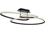 JUST LIGHT Deckenleuchte "LUMACA", schwarz, 1, Ø 0cm H: 22,5cm, 1 Stk., Leuchten, LED, Deckenleuchte