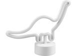 REALITY LEUCHTEN LED Tischleuchte "Bronto", weiß, 1, Ø 8,5cm H: 20,5cm, 1 Stk., Leuchten, Tischlampe im Dinosaurier Design, mit USB Anschluss, Dino 20 x 27 cm, LED Tischleuchte