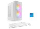 CSL PC "Spectrum V25125W", weiß, Microsoft Windows 11 Home (64 Bit), 16 GB RAM 1.000 GB SSD, Desktop-PCs, PC