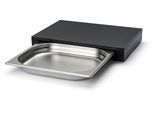 Schneidebrett CONTINENTA "Duracore", schwarz, B:27cm H:5cm L:39cm, Zellulosefaser, Schneidebretter, Schneidebrett, mit Schublade