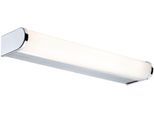 PAULMANN LED Wandleuchte "Selection Bathroom LED Wandleuchte Arneb IP44 3000K 230V 9W", grau (chromfarben), 1, H: 4cm, 1 Stk., Leuchten, LED Arneb IP44 9W, LED Wandleuchte