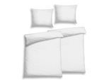 Bettwäsche FLORELLA "UNI weiss Soft-Seersucker, 100% Baumwolle", weiß, B/L: 140cm x 200cm, 2 Stk., 2 Stk., Seersucker, B/L: 70cm x 90cm, Seersucker, Obermaterial: 100% Baumwolle CO., Bettwäsche, Bettwäsche