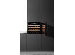 AMICA Einbauweinkühlschrank "WK 341 200 S", Energieeffizienz: G, schwarz, B:59cm H:45,5cm T:60,8cm, Weinkühlschränke, LED-Beleuchtung, Einbauweinkühlschrank