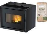Pelletofen FREEPOINT "MODO", schwarz, Kaminöfen, Pelletofen, Stahl, integriertes WiFi Modul