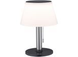 LED Außen-Tischleuchte PAULMANN "Lillesol", silber (edelstahlfarben), H:28cm, Leuchten, LED Außen-Tischleuchte, LED-Board, Solar, dimmbar