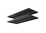 Aktenschrank VCM "2x Fachböden für Stahlschrank Serie Malivo", schwarz (anthrazit), B:79cm T:32cm, Obermaterial: 100% Metall MT., Schränke, Aktenschrank