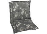 Sesselauflage GO-DE, grau (taupe), B:50cm H:6cm T:110cm, Baumwolle, Polyester, Polyurethan, Polsterauflagen, Sesselauflage, 110x50 cm