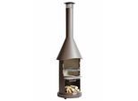 Grillkamin BUSCHBECK "Auckland Prestige", braun, B:65cm H:230cm T:65cm, Grills, Grillkamin, BxTxH: 65x65x230 cm