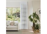 Vorhang NEUTEX FOR YOU "FENJA", weiß, B:140cm H:245cm, Polyester, Gardinen, Vorhang, Halbtransparenter Jacquardstoff mit Streifenstruktur
