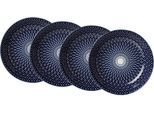 Suppenteller RITZENHOFF & BREKER "ROYAL REIKO", weiß (weiß, blau), Ø:20,5cm, Keramik, Speiseteller, Suppenteller, Teller Set, Keramik