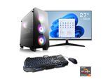 CSL Gaming-PC-Komplettsystem "Theseus V24672", Energieeffizienz: D, schwarz, Microsoft Windows 11 Home (64 Bit), 64 GB RAM 2.000 GB SSD, Computer_Komplettsysteme, Gaming-PC-Komplettsystem