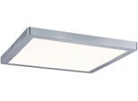 PAULMANN LED Panel "Atria", grau (chromfarben), 1, H: 2cm, 1 Stk., Leuchten, Atria eckig 300x300mm 16,5W 2.700K, 230 V, Kunststoff, LED Panel