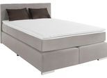 Boxspringbett COTTA "Simba", beige (elephant), L:209cm, Komplettbetten, Boxspringbett, wahlweise mit oder ohne Matratze und Topper bestellbar