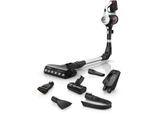 BOSCH Akku-Stielstaubsauger "Unlimited Serie 7 BKS711PET/BKS711MTB", bunt (silberfarben, weiß), B:20cm H:132cm T:26cm, Akkusauger, 40 Min. Laufzeit, knickbares Rohr, inkl. umfangreichen Zubehör, Akku-Stielstaubsauger