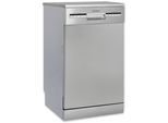 EXQUISIT Standgeschirrspüler "GSP9109-030E", Energieeffizienz: E, silber, B:44,8cm H:84,5cm T:60cm, Geschirrspüler, Kompakt und ideal für kleine, schmale Nischen, kleine(Single)Haushalte, Standgeschirrspüler