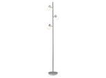 BRILLIANT LED Stehlampe "LEA", silber (silberfarben), 3, Ø 22cm H: 160cm, Leuchten, 157cm Höhe, 3 x E14 max. 4W, eisen/chrom, schwenkbar, Metall/Glas, LED Stehlampe
