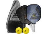 Pickleballschläger JOOLA "Essentials Sets", bunt (grau, gelb, schwarz, blau, grün, bronzefarben, weiß), RacketsportschlägerB:200,7mm L:393,7mm, Pickleballschläger, B:200,7mm L:393,7mm