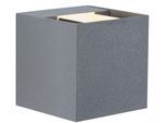LED Außen-Wandleuchte PAULMANN "Outdoor 230V Cybo LED 2x3,5W 230V IP65 eckig 80x80mm Grau Aluminium", grau, B:8cm H:8cm T:8cm, Leuchten, LED Außen-Wandleuchte, Outdoor 230V Cybo LED 2x3,5W 230V IP65 eckig 80x80mm Aluminium