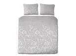 Bettwäsche FLORELLA "Bree silber Edel-Satin, 100% Baumwolle", grau (silber), B/L: 200cm x 220cm, 1 Stk., 2 Stk., Satin, B/L: 70cm x 90cm, Satin, Obermaterial: 100% Baumwolle CO., Bettwäsche, Bettwäsche