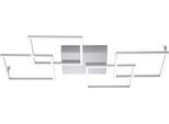 PAUL NEUHAUS LED Deckenleuchte "Inigo", grau (stahlgrau), 4, H: 6,5cm, 1 Stk., Leuchten, Stufenlos dimmbar über vorhandenen Wandschalter, LED Deckenleuchte