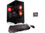 CSL Gaming-PC "AeroVision V24301", schwarz, Microsoft Windows 11 Home (64 Bit), 16 GB RAM 500 GB SSD, Desktop-PCs, Gaming-PC