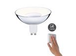 PAULMANN LED-Leuchtmittel "360lm 4,9W schwarz/weiß 230V", Energieeffizienz: G, silber (silberfarben), L:6,6cm Ø:10cm, Leuchtmittel, LED-Leuchtmittel