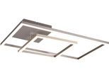 REALITY LEUCHTEN LED Deckenleuchte "Padella", grau (nickel), 1, H: 7,5cm, 1 Stk., Leuchten, bewegliche LED Elemente, 4000K neutralweiß, dimmbar, 3000 Lumen, LED Deckenleuchte