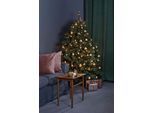 KONSTSMIDE LED-Lichterkette "Weihnachtsdeko", Energieeffizienz: E, grün, Dioden 200 Stk. Flammen 200 Stk., Gesamtlänge 16,93m, Lichterketten, Micro LED, verschweißt, APP-gesteuert (Android & IOS), 200 Dioden, LED-Lichterkette
