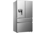 HISENSE French Door "RF728N4S", Energieeffizienz: E, silber (silberfarben), Rechtsanschlag, Kühlschränke, French Door