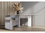 Sessel KAYOOM "Venice 125, moderner Cocktail-Sessel", grau (taupe), B:74cm H:65cm T:73cm, 100% Polyester (Samt), Schaumstoff, Eukalyptus-Holz Gestell: Eisen, Sessel, Sessel, Lounge-Sessel, Eye-Catcher im Raum, ausgefallene Konstruktion