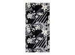 Badeponcho QUIKSILVER "Freshness", Herren, schwarz-weiß (schwarz momentum), Obermaterial: 100% Baumwolle., Hausmäntel Badeponcho