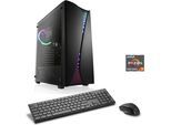 CSL PC "Levitas V28335", schwarz, Microsoft Windows 11 Home (64 Bit), 32 GB RAM 1.000 GB SSD, Desktop-PCs, PC