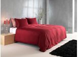 Bettwäsche ZO HOME "Zohome Baumwolle Mako-Satin Bettwäsche Satinado", rot (spicy rot), B/L: 155cm x 220cm, 1 Stk., 1 Stk., Mako-Satin, B/L: 80cm x 80cm, 1 Stk., Mako-Satin, Obermaterial: 100% Baumwolle, Bettwäsche, Bettwäsche, Bettwäsche aus 100% Baumwolle, hochwertige Mako-Satin, ab 135x200 cm.