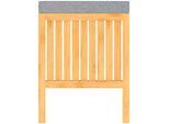 Badhocker EISL "Bambus", beige (bambus), Polyester, Hocker, Badhocker, Wäschesammler mit Sitzkissen