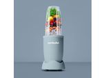NUTRIBULLET Standmixer "Pro NB907MASL- kompakter Mixer, 900W, Hellblau", blau (matt slate), B:14cm H:37,6cm T:14cm, Zerkleinerer, Drücken, drehen, mixen; starker Motor;Becher+Zubehör spülmaschinenfest, Standmixer