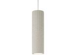 PACO HOME Pendelleuchte "BAROLL", beige (sand), 1, Ø 10cm, Leuchten, LED, GU10, Lampe Für Wohnzimmer Esszimmer Küche, Höhenverstellbar, Pendelleuchte