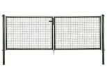 Zaundoppeltür ALBERTS "Wellengitter-Doppeltor mit Zubehör", grün, B:299cm H:100cm, Stahl, Tore, Zaundoppeltür, Höhe: 100 - 125 cm, Breite: 299 cm