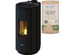 Pelletofen FREEPOINT "Chrome 7", schwarz, Kaminöfen, Pelletofen