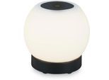 BRILONER LEUCHTEN LED Dekolicht "POKA", weiß (schwarz), 1, Ø 16cm H: 15cm, 1 Stk., Leuchten, 16 x 15 cm, Indoor/Outdoor, Balkon, Wohnzimmer