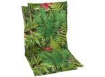 Sesselauflage GO-DE, grün, B:110cm H:7cm T:50cm, Bezug: 50% Baumwolle, 50% Polyester, Polsterauflagen, Sesselauflage