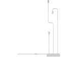 PACO HOME Stehlampe "GERALT", weiß, H: 129cm, Leuchten, LED Stehlampe Wohnzimmer Schlafzimmer Esszimmer Büro Leselampe E27, Stehlampe