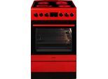 AMICA Elektro-Standherd "SHC 11504 R", Energieeffizienz: A, rot, Herdsets, Komfortables Kochen und Backen mit bequemer Handhabung, Elektro-Standherd