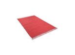 Teppich Gr. 6, rot, B:160cm H:5mm L:230cm, Baumwolle, Teppiche, Teppich