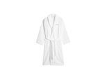 Bademantel GANT "Bademantel JACQUARD HERRINGBONE ROBE 1er Pack" Gr. M, weiß, M, Obermaterial: 100% Baumwolle CO., Hausmäntel, Bademantel