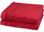Handtücher ROSS "Rubin", rot (vino), B:50cm L:100cm, Frottier, Baumwolle, Handtücher, Handtücher, 100% Baumwolle